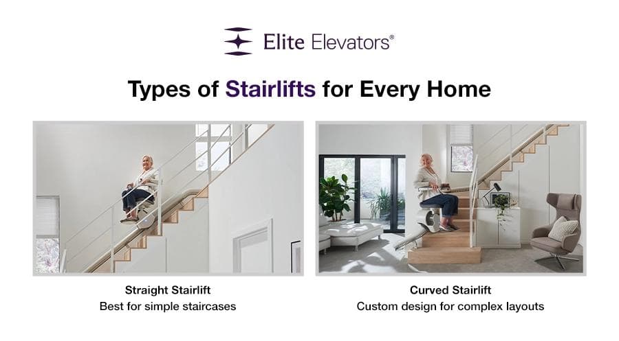Types of stairlifts for homes
